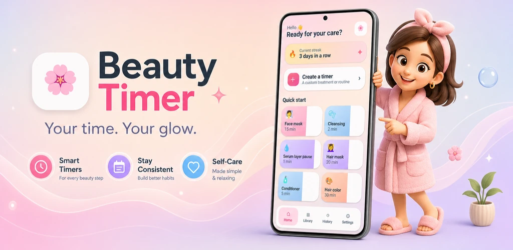 Beauty Timer promotional banner